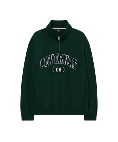 [TXT Soobin Worn] Covernat Arch Logo Half Zip-up Sweatshirt