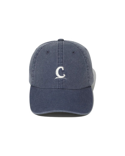 [TXT Soobin Worn] Covernat Symbol Logo Oxford Washed Ball Cap Navy