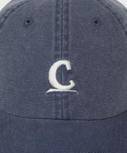 [TXT Soobin Worn] Covernat Symbol Logo Oxford Washed Ball Cap Navy