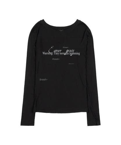 [Aespa Winter Worn] Fancy Club Back Cross Long Sleeve