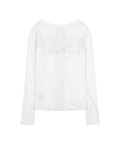 [Aespa Winter Worn] Fancy Club Back Cross Long Sleeve