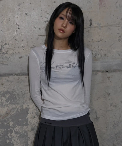 [Aespa Winter Worn] Fancy Club Back Cross Long Sleeve