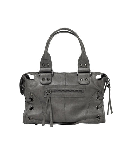 FANCY CLUB Belted Washed Leather Mini Bag