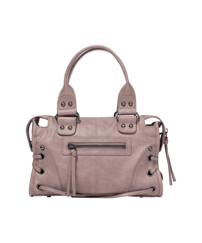 FANCY CLUB Belted Washed Leather Mini Bag