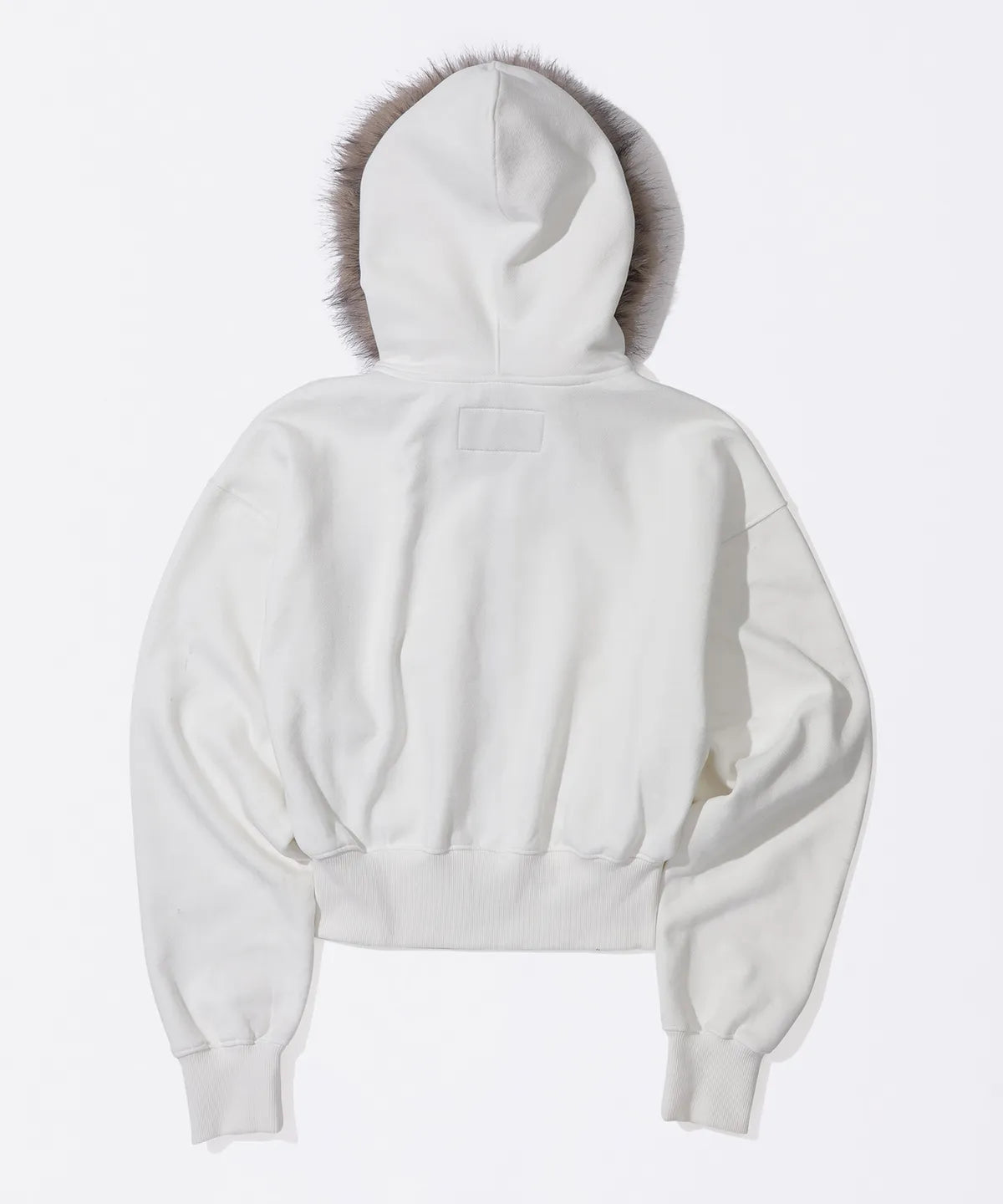 [Itzy Yeji Won] Sculptor Faux Fur Trimming Hooded Zip-Up White