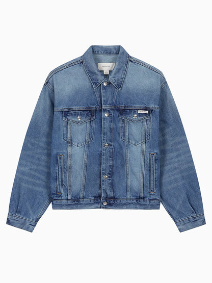 [BTS Jungkook Pick] 25FW Calvin Klein Men's 90s Indigo Citrine Trucker