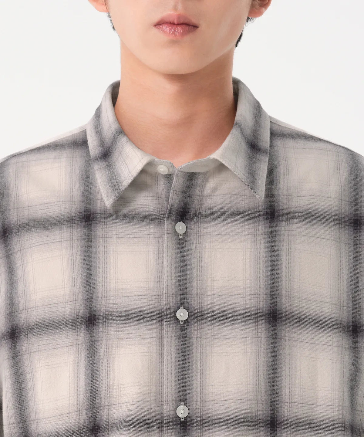 [Lee Do-hyun Pick] 25FW MS Relaxed Flannel Ombre Check Shirt