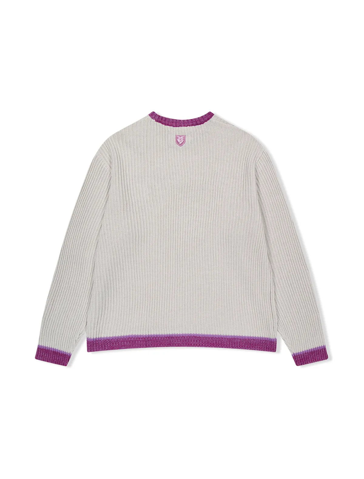 [LNGSHOT Ryul Worn] YESEYESEE Logo Applique Knit Pullover