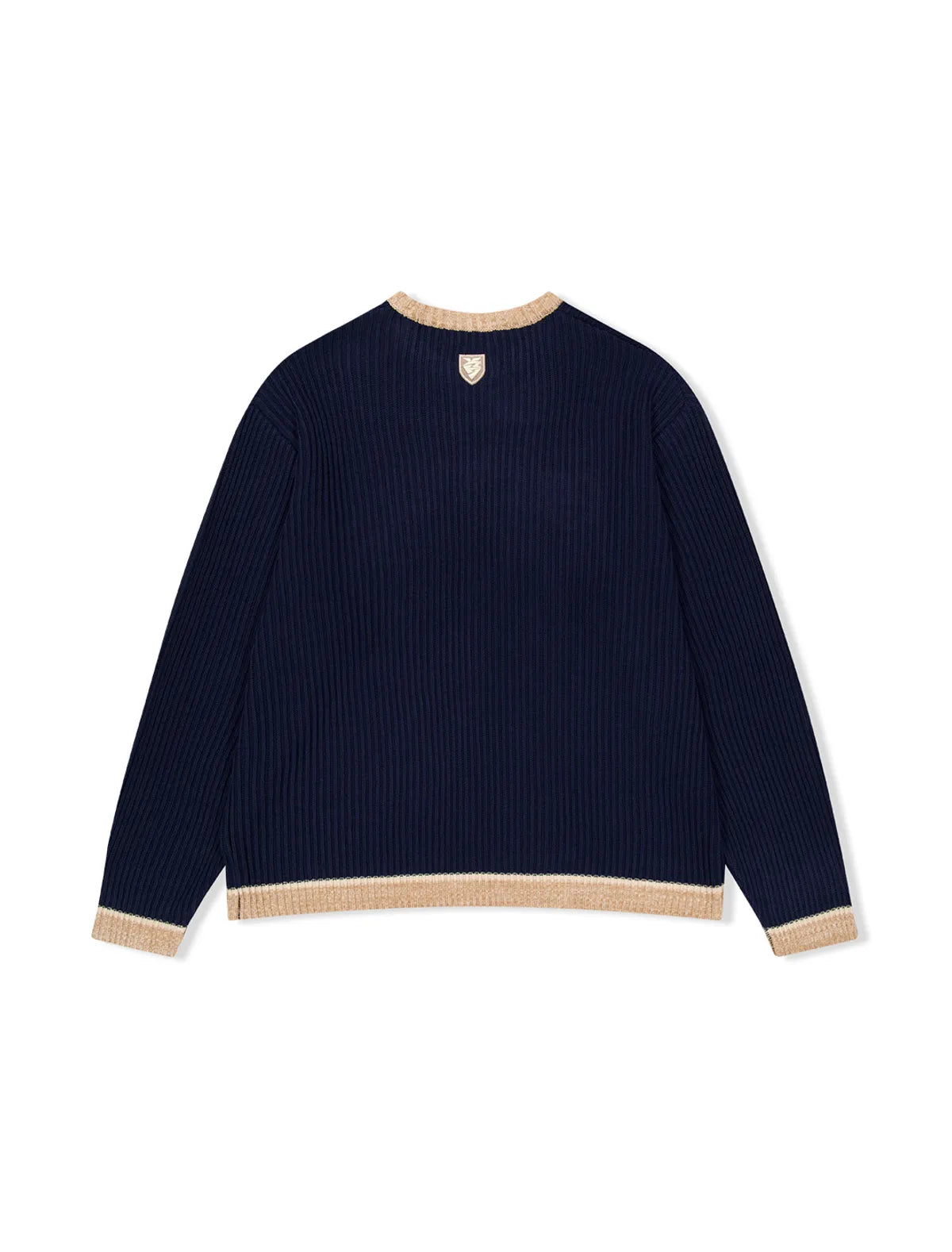 [LNGSHOT Ryul Worn] YESEYESEE Logo Applique Knit Pullover