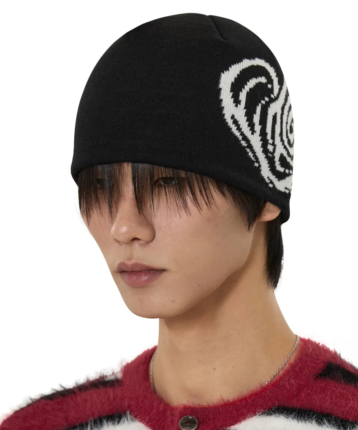 [Seventeen S.Coups Worn] OY Swirl Heart Beanie