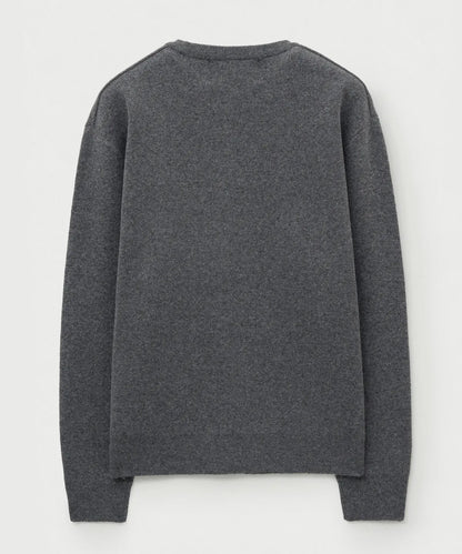 [Riize Pick] 25FW Satur Basic Logo Jacquard Crew Neck Knit