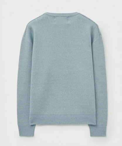 [Riize Pick] 25FW Satur Basic Logo Jacquard Crew Neck Knit