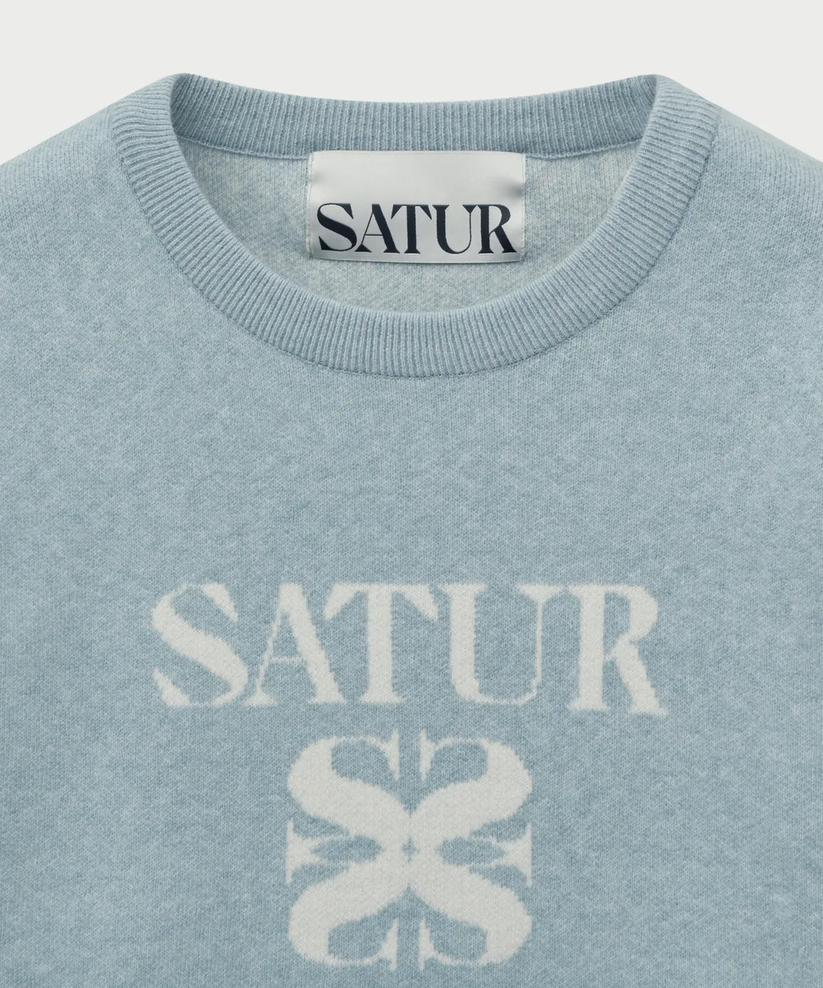 [Riize Pick] 25FW Satur Basic Logo Jacquard Crew Neck Knit