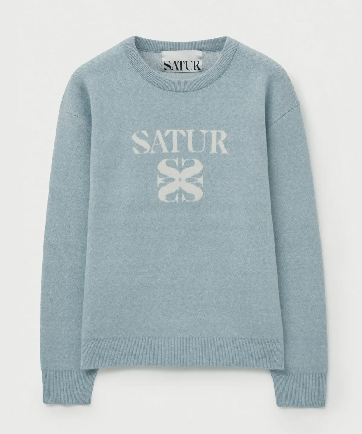 [Riize Pick] 25FW Satur Basic Logo Jacquard Crew Neck Knit