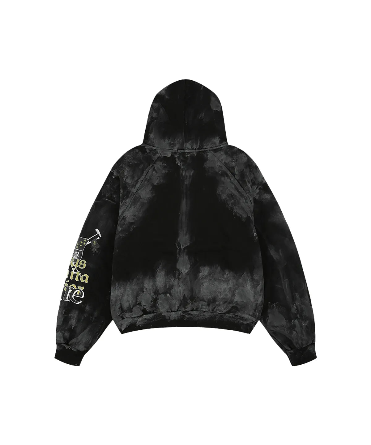 [Seventeen Mingyu Worn] Grailz Lowkey Dirty Zip Hoodie_ Black