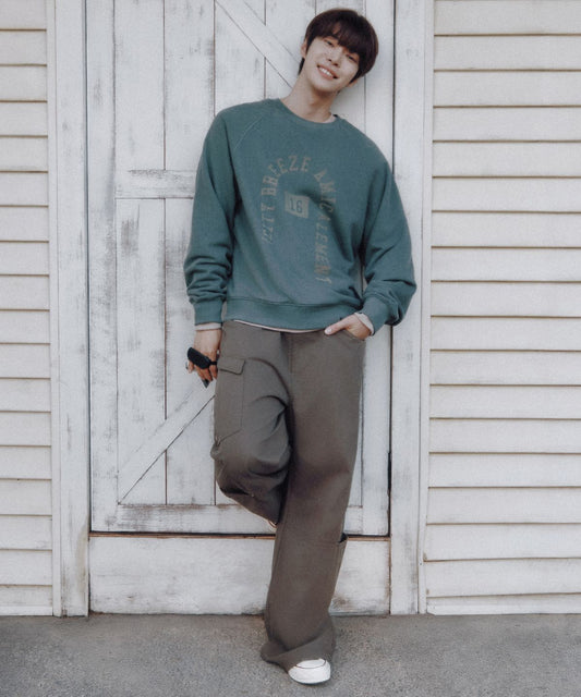[Nct Doyoung Pick]25FW Citybreeze Pigment Arch Logo Sweatshirt