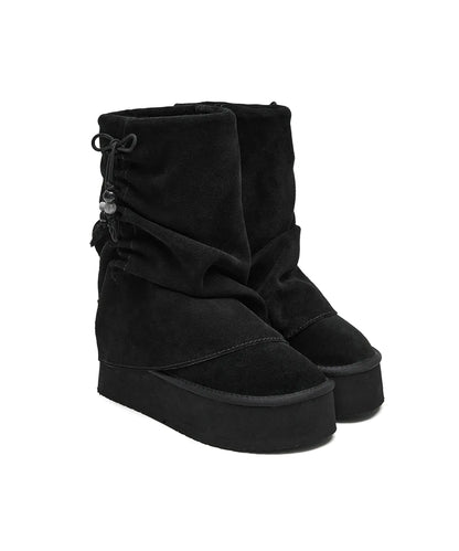 Rockfish Weatherwear Gathered Maxi Folded Boots Middle