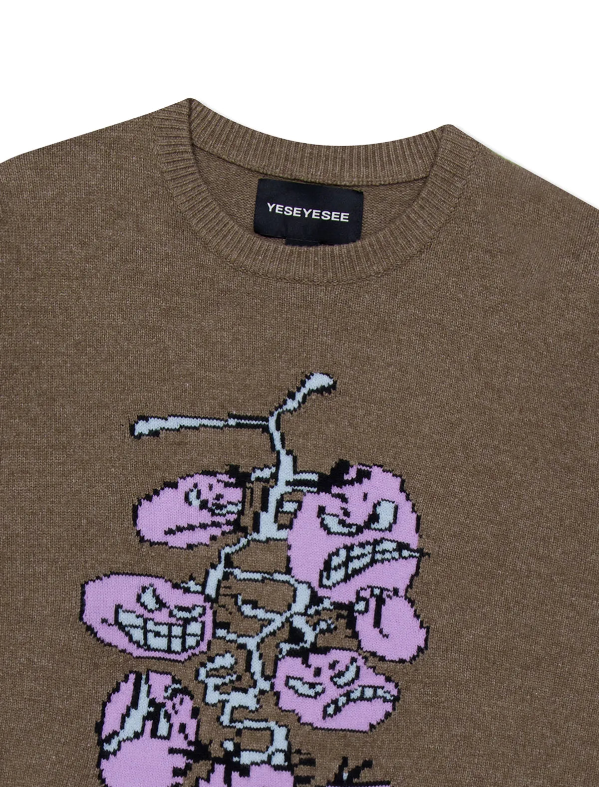 [Ateez San Worn] YESEYESEE Cherry Tomatoes Graphic Knit Pullover