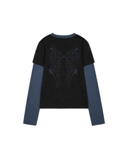 [Boynextdoor Liu Worn] Aakam Wings layered Long Sleeve