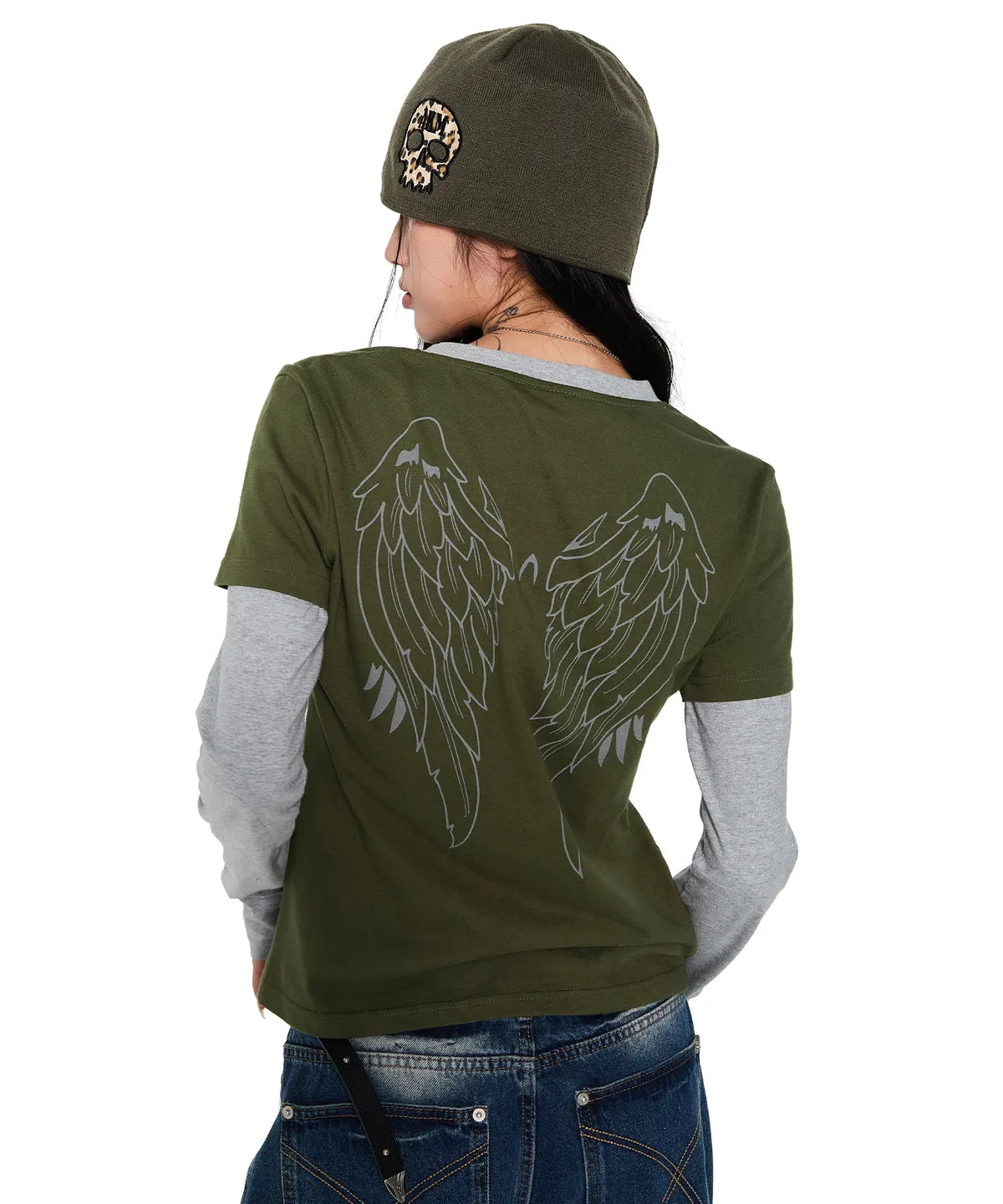 [Boynextdoor Liu Worn] Aakam Wings layered Long Sleeve