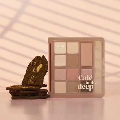 Etude [Cafe in the Deep] My Best Tone Eye Palette - Caffeine Overload [+2 Mini Brushes]