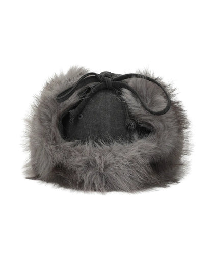 Gila Archive Faux Fur Hotfix Logo Earflap Cap