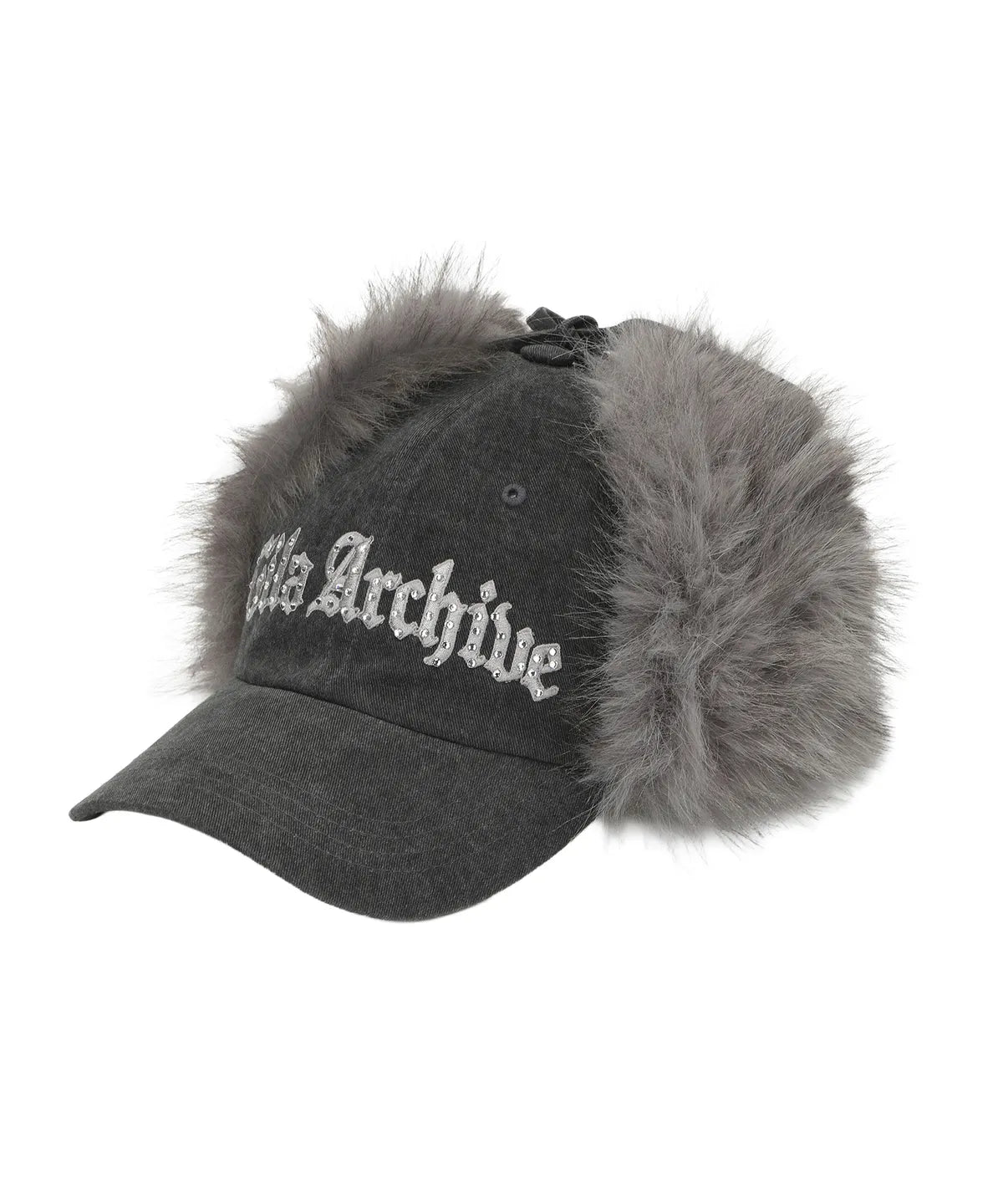 Gila Archive Faux Fur Hotfix Logo Earflap Cap