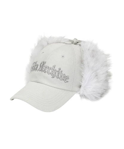 Gila Archive Faux Fur Hotfix Logo Earflap Cap