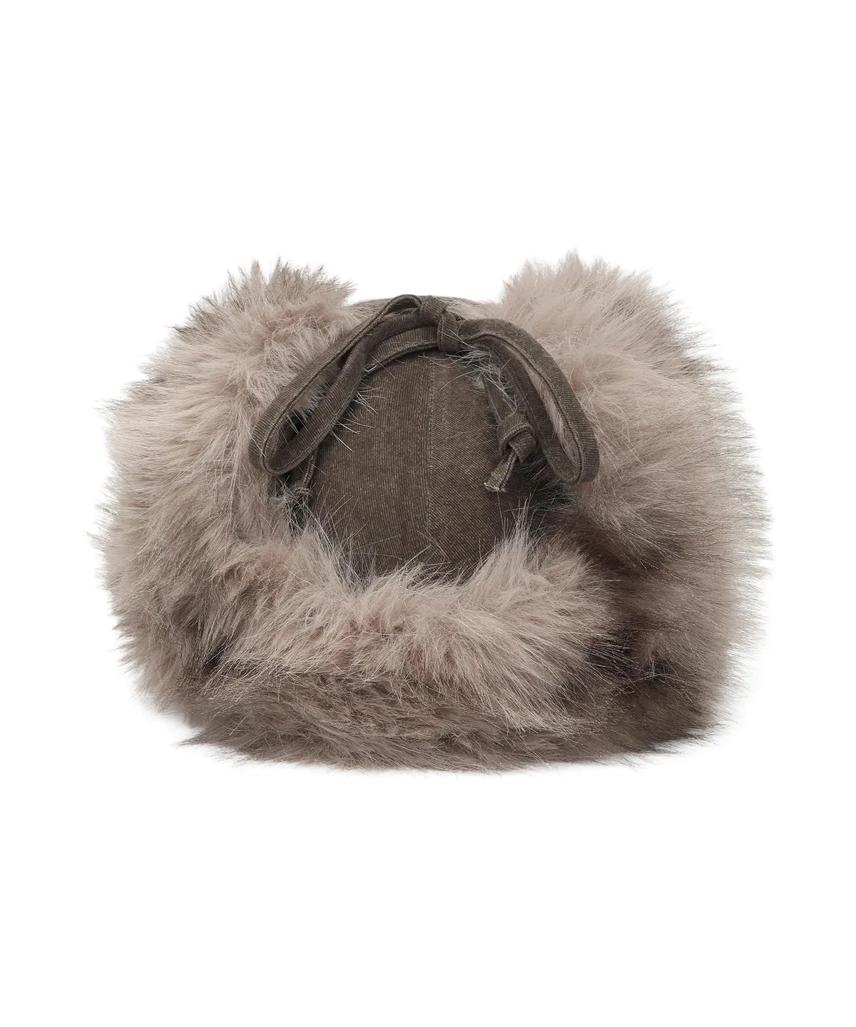Gila Archive Brown Faux Fur Logo Earflap Cap