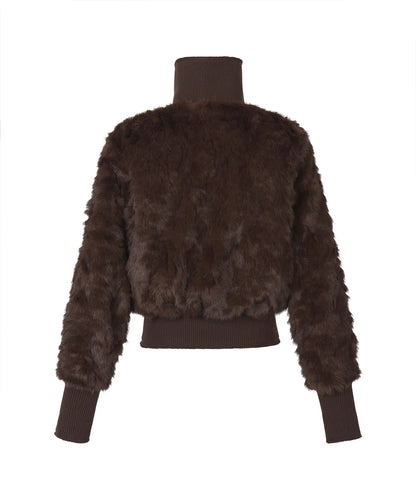 Gila Archive Faux Fur Belt Zip Jacket