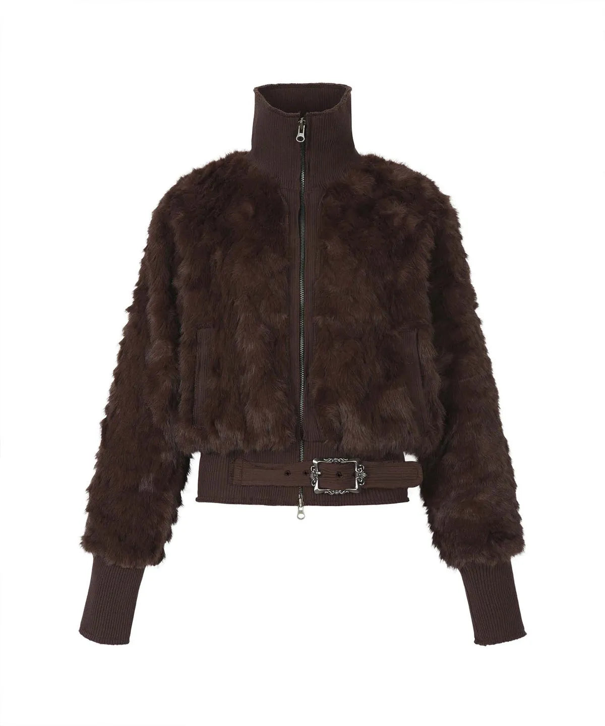 Gila Archive Faux Fur Belt Zip Jacket
