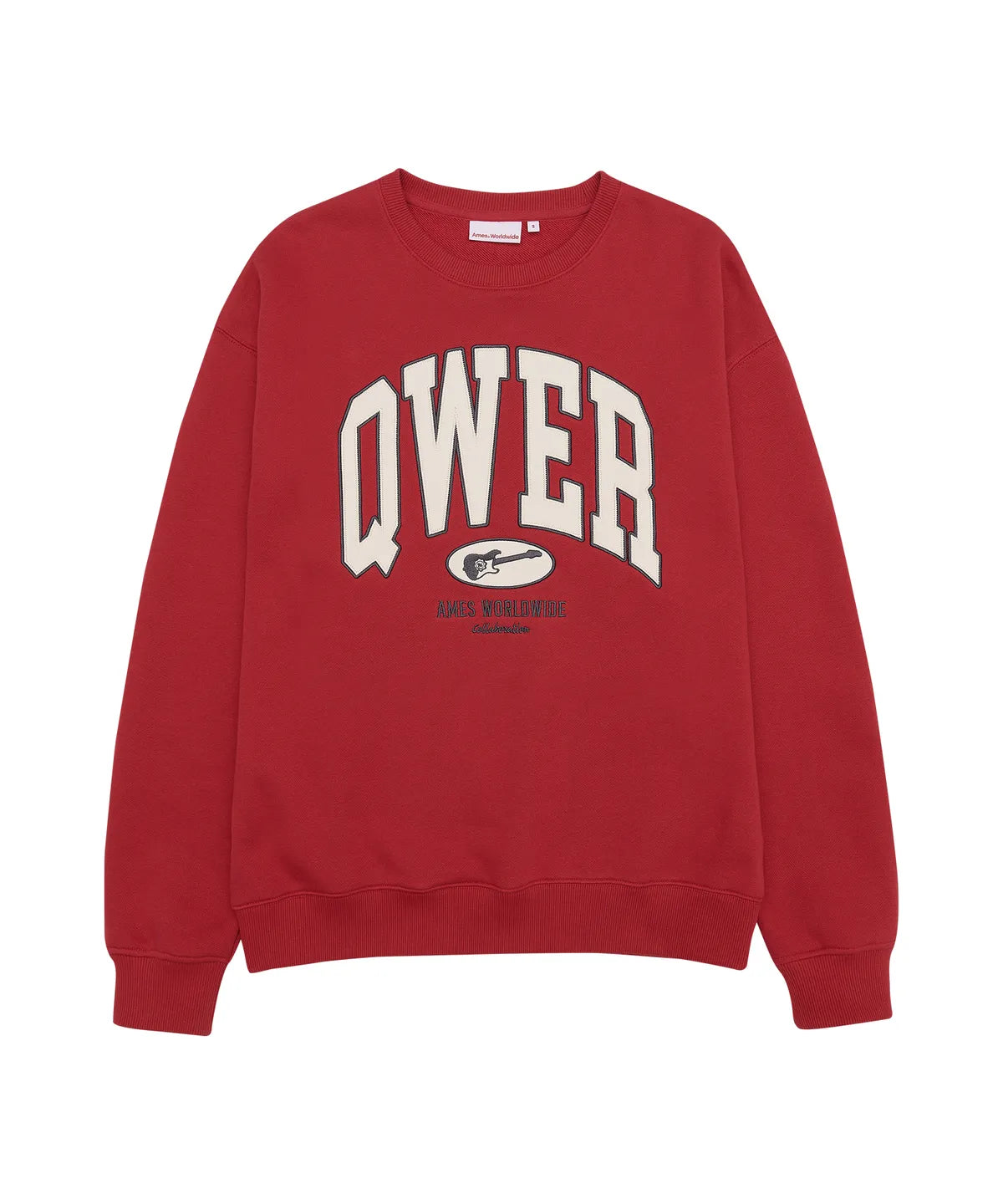 [Qwer X Ames ] 25FW QWER Basic Applique Sweatshirt