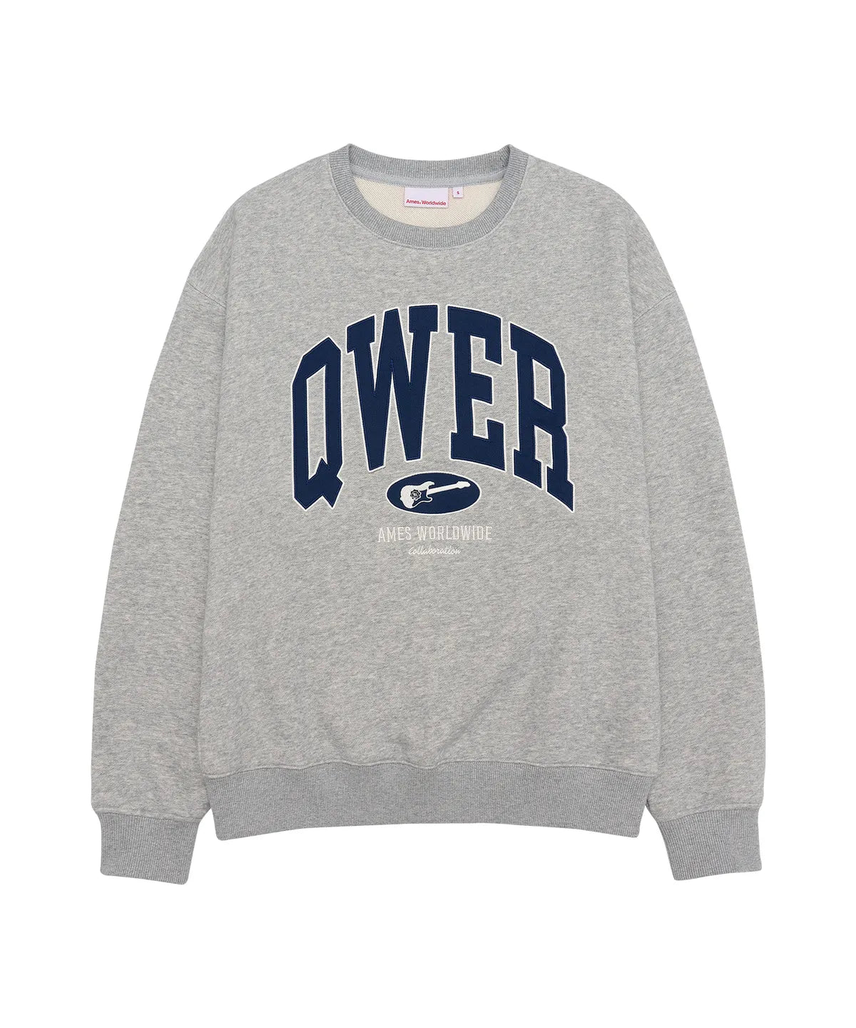[Qwer X Ames ] 25FW QWER Basic Applique Sweatshirt