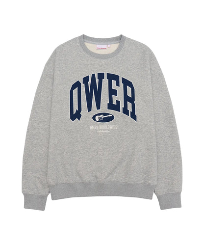 [Qwer X Ames ] 25FW QWER Basic Applique Sweatshirt