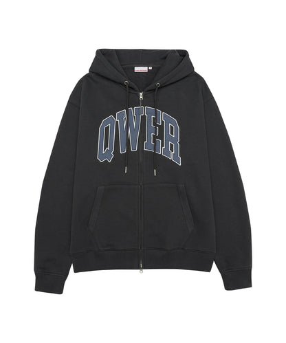 [Qwer X Ames ] 25FW QWER Basic Applique Hoodie Zip-Up