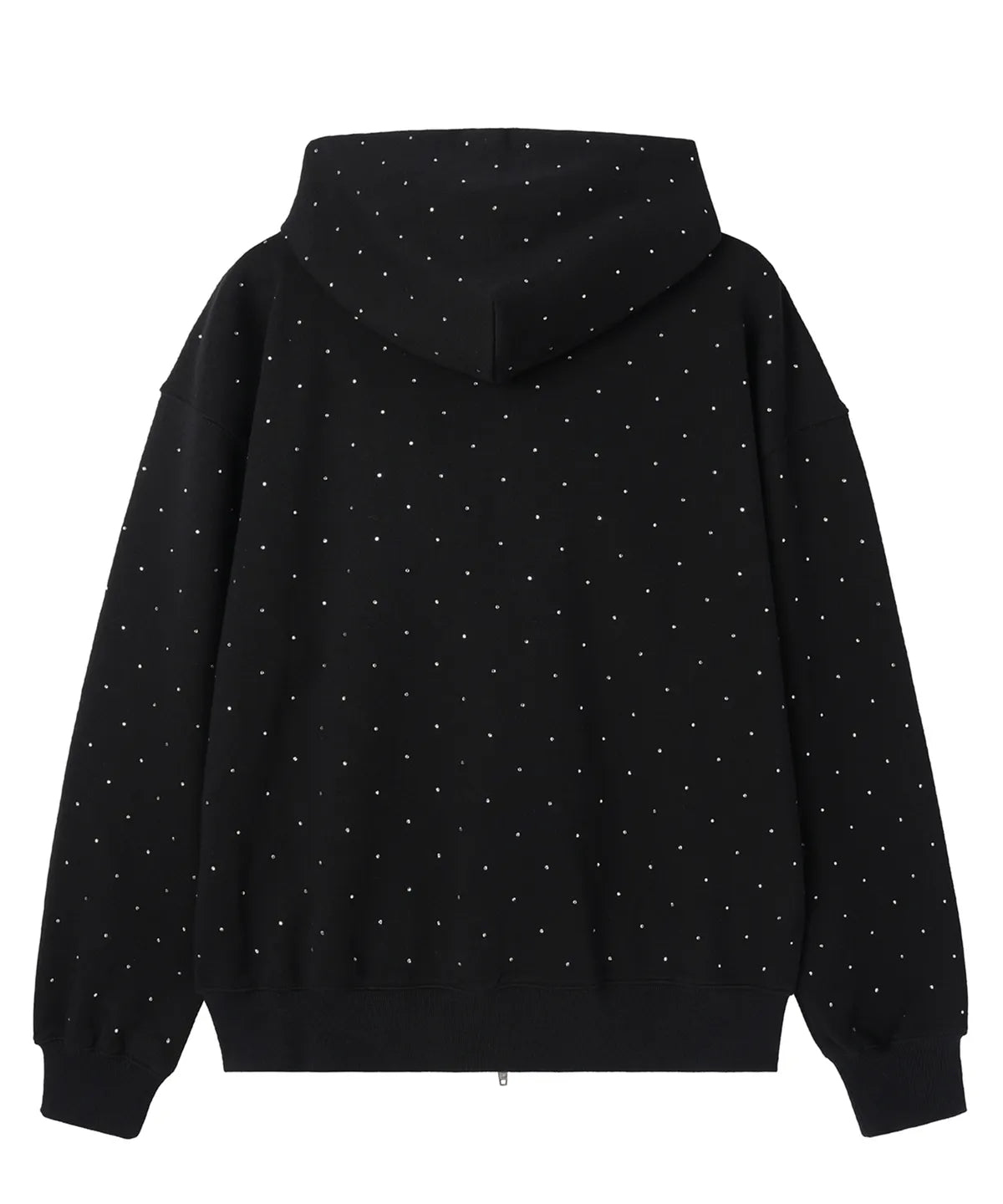 [Seventeen Joshua Worn] OY Crystal Dot Hoodie Zip Up Black