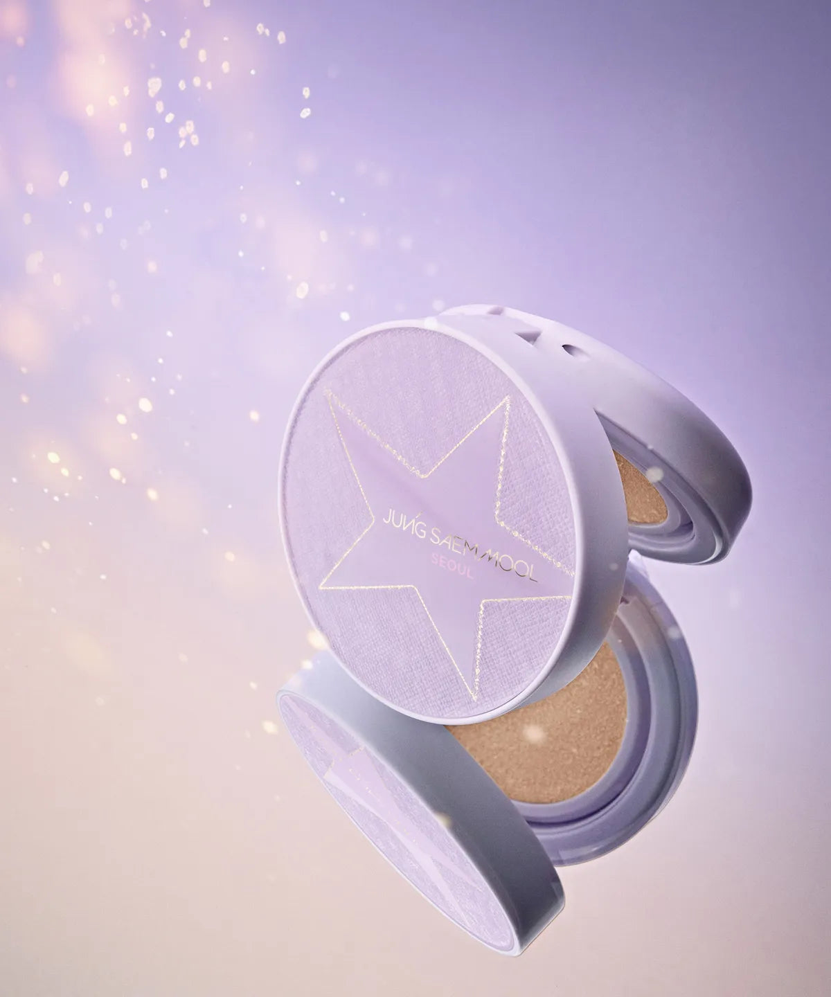 Jung saem Mool  Essential Skin Nude Cushion (Refill Included) - STARLIT YOUTIFUL EDITION (+Purple Fur Pouch)