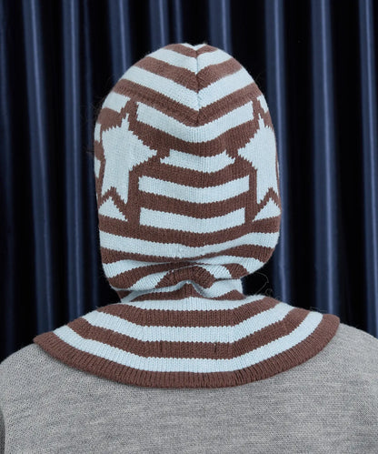[TXT Hueningkai Worn] Waikei Stripe Star Balaclava