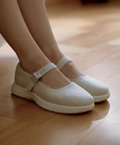 [Lim Yoona X LE MOUTON] Merino Wool Mary Jane Sneakers