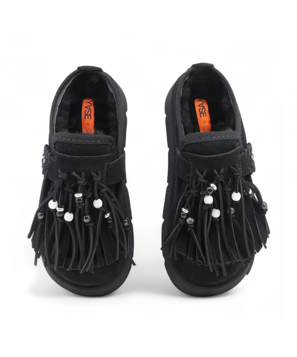 [BTS Suga Worn] Songi Songi × Yase Native Tassel Natural Wool Clog