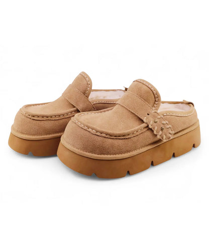 [BTS Suga Worn] Songi Songi × Yase Native Tassel Natural Wool Clog