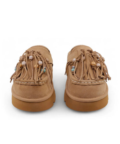 [BTS Suga Worn] Songi Songi × Yase Native Tassel Natural Wool Clog