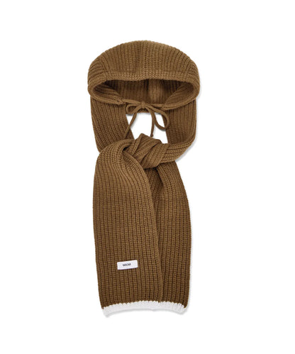 [B.I Worn] Varzar Logo Label Hood Muffler