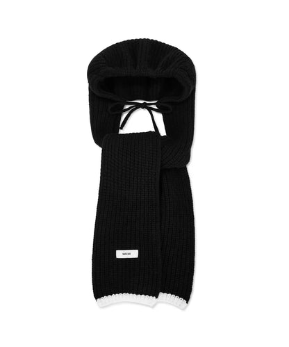 [B.I Worn] Varzar Logo Label Hood Muffler