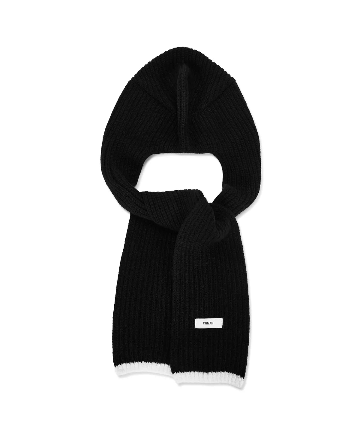 [B.I Worn] Varzar Logo Label Hood Muffler