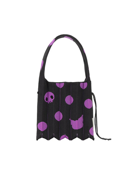 JOSEPH&STACEY X  Sanrio Lucky Pleats Knit S Dot Kuromi
