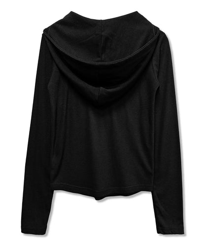 DAMISH Warm Cross Cozy Snap Hoodie