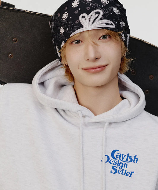 CAVISH × KickFlip Donghwa Flower Drawing Bandana Black