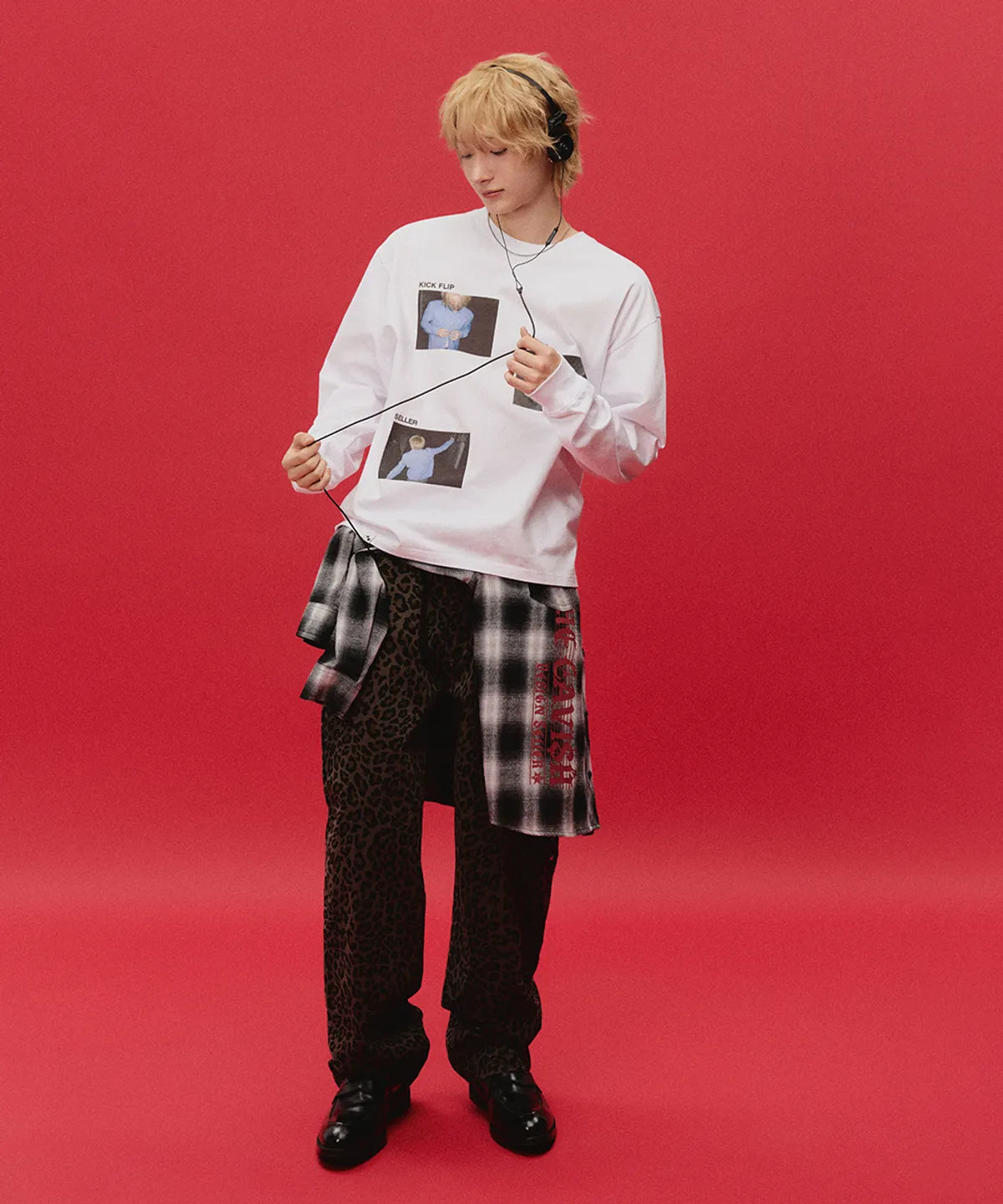 CAVISH × KickFlip Donghwa My First Pic LS Tee