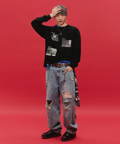 CAVISH × KickFlip Donghwa Flower Drawing Beanie Black